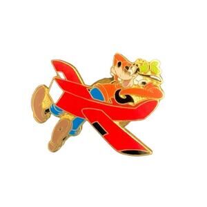 Walt Disney Travel Co. Collector Pin, Goofy in Red Airplane Collectible Pin